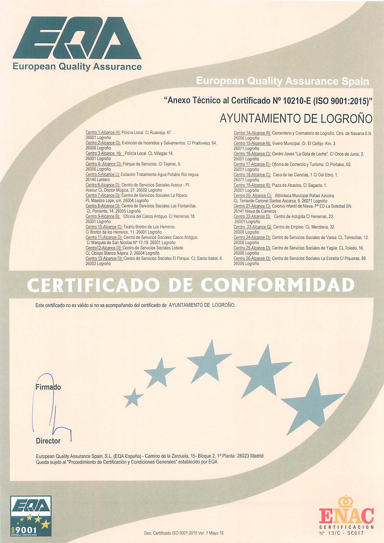 Certificado de calidad original pagina 2